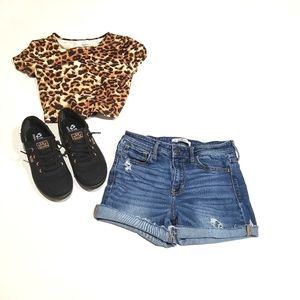 Hollister stretchy jean shorts